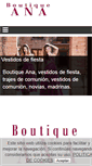 Mobile Screenshot of boutiqueana.com